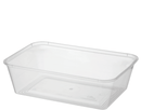 Rectangle Polypropylene Container 650ml 50/slv 500/ctn