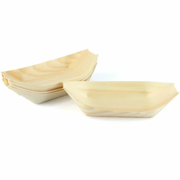 Wooden Boat (Small) 14cm x 8cm x 2.5cm 100/pack