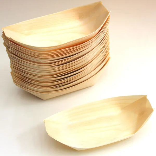 Wooden Boat (Small plus) 17.5cm x 9cm x 2.5cm 100/pack