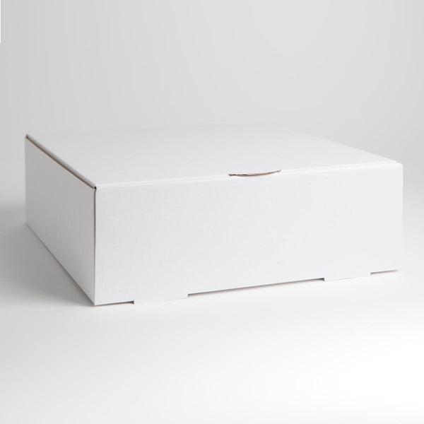 12"x12"x4" Corrugated White cardboard Cake Box 100/pkt