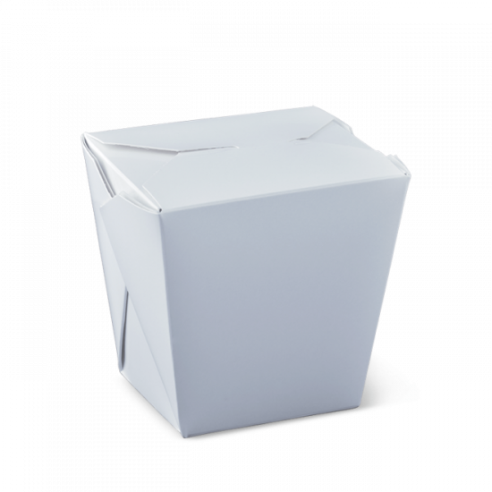 16oz White Noodle Box (no handle) 25/slv 250/ctn