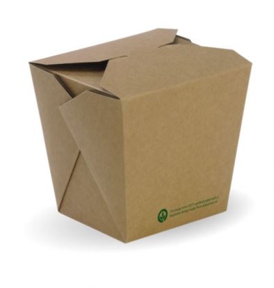 26oz Brown Noodle Box (no handle) 25/slv 250/ctn