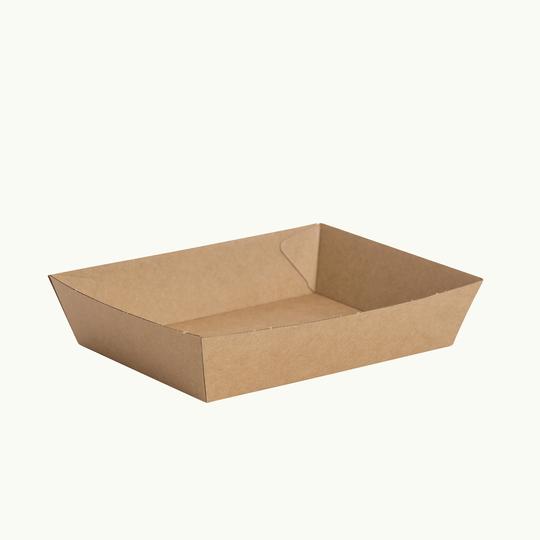 Kraft Tray Med 18x13.5x4.5cm  60/slv 240/ctn