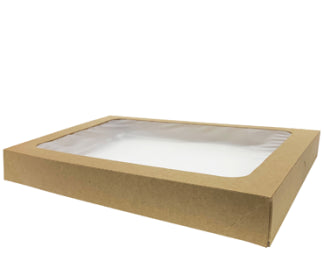 Window Lid for X/Large Kraft Catering Box. 50/ctn