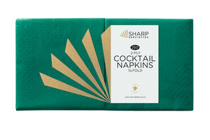 Green Cocktail 2ply Napkin 250/pkt 3000/ctn