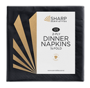 Black 2 Ply Dinner Napkin 125/pkt