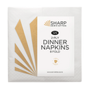 White 2 ply Dinner Napkin 125/pkt
