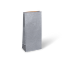 Paper block bottom Gift Bag 220x100x60 Classic Silver 50/pkt 500/box