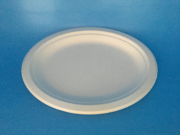 Sugarcane Oval Plate Medium 50/sleeve, 500/carton