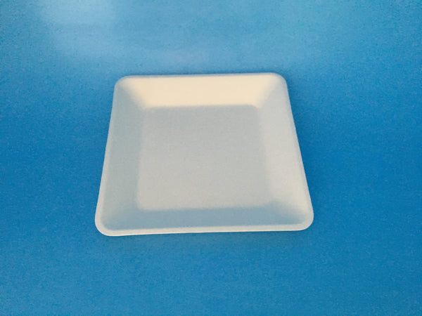 6" Square Sugarcane Plate, 50/sleeve, 500/carton