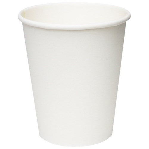 PE Single Wall 12oz White Coffee Cup 50/slv 1000/ctn