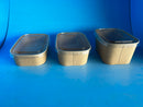500ml Kraft Rectangle Container 171x123x43 300/ctn