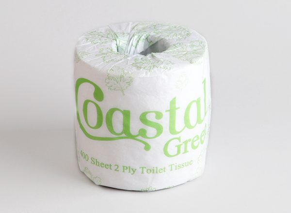 Coastal 2 ply Toilet Paper (wrapped) 400sheets/roll 48 rolls/ctn