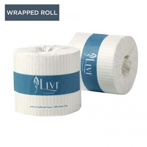 Livi Premium 2 ply wrapped 400 sheet 48roll/ctn