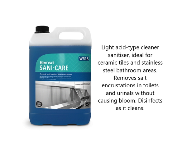 Sani-Care Ceramic Toilet Bowl & Stainless Steel Uniral Cleaner 5L