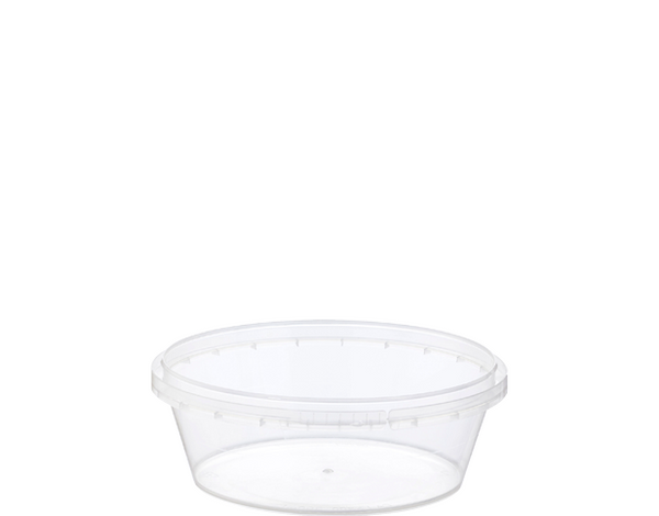 Round Tamper Evident Tub 118mm 300ml 50/slv 500/ctn