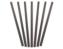 Black Paper Cocktail Straws 135x6mm 250/pkt 2500/ctn