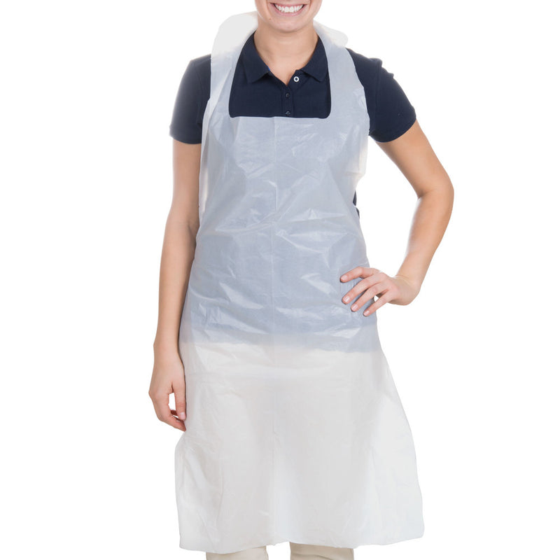 Aprons - Disposable plastic 50/pkt 500/ctn