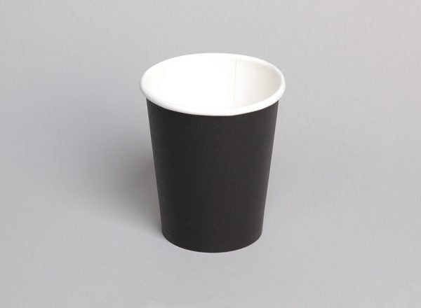 PE Single Wall 8oz Black Coffee Cup 50/slv, 1000/ctn