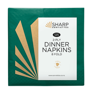 Green 2 Ply Dinner Napkin 125/pkt