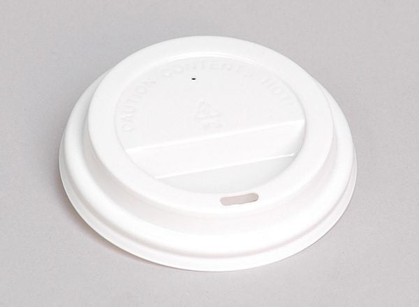 PLA lid for 8oz Coffee Cups, 50/sleeve. 1000/carton