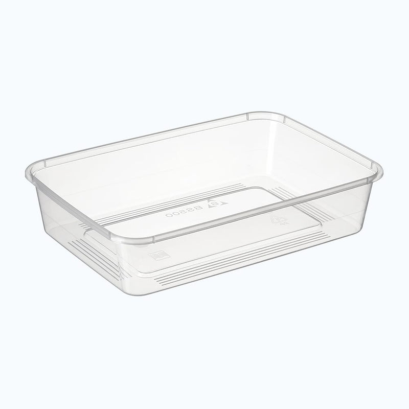 Rectangle Polypropylene Container 500ml 50/slv 500/ctn (freezer grade)