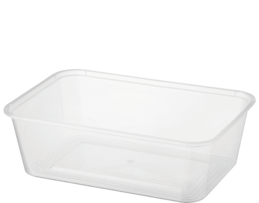 Rectangle Polypropylene Container 750ml 50/slv 500/ctn (freezer grade)