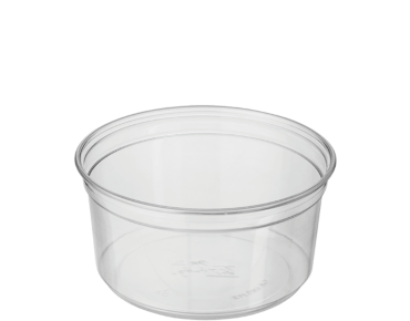 300ml Clear Round Polypropylene Container 50/slv 1000/ctn