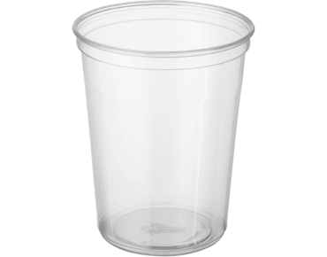 700ml Clear Round Polypropylene Container 50/slv 1000/ctn