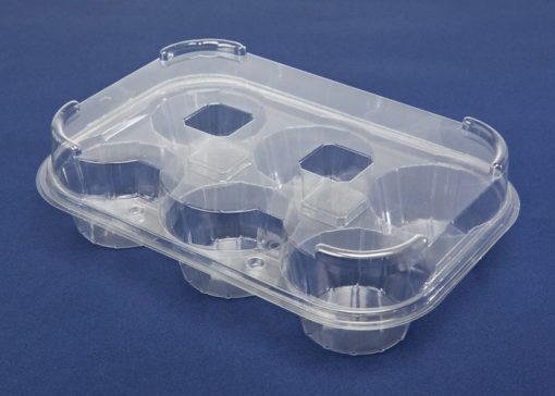 MP6 6 Pk Muffin Clear H/Lid 160x240x55 200/ctn