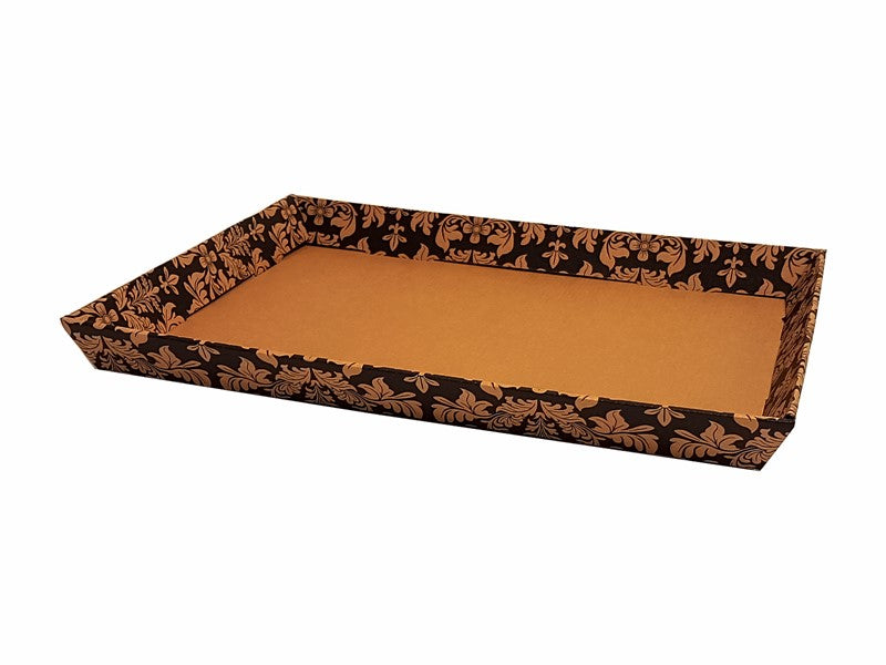 Patterned Cardboard Platters LRG 430x330x40 100/ctn