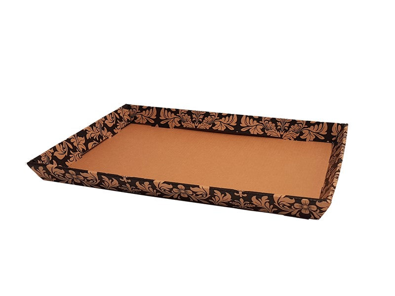 Patterned Cardboard Platters MED 360x260x30 100/ctn