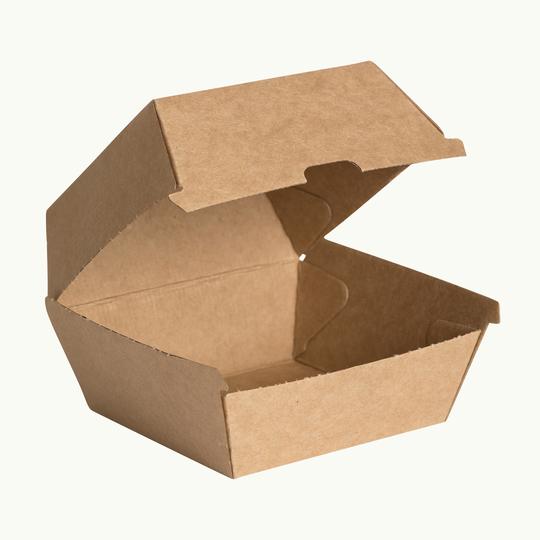 Kraft cardboard burger box