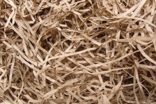 Natural shredded paper